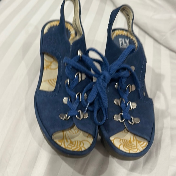 Fly London Women's Blue Sandals - Picture 1 of 2